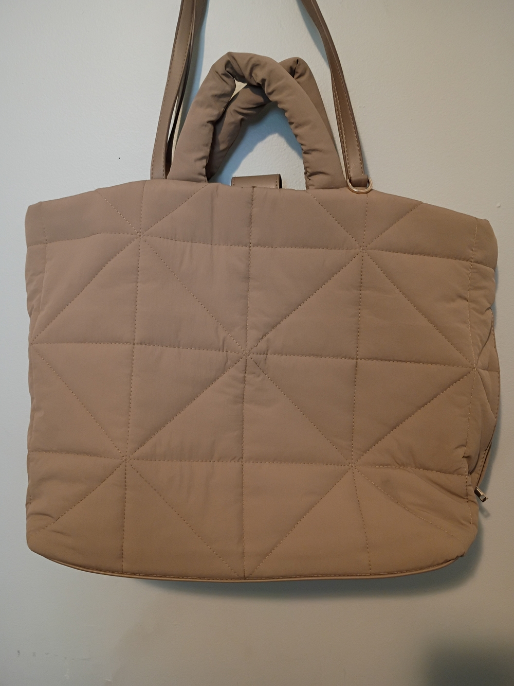 a new day Quilted Tote Bag in Beige - Women Bags